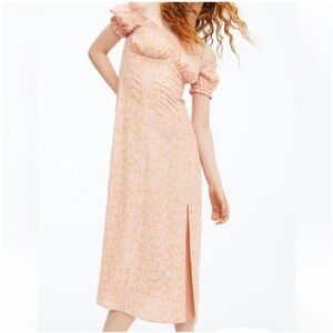 H&M | Dresses | Hm Embroidered Sheer Floral Butterfly Long Sleeve Dress Ml  | Poshmark